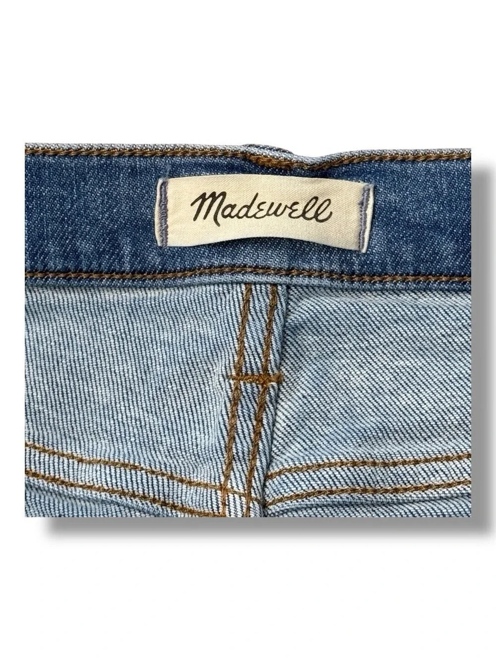 Madewell Stovepipe Jeans Blue Denim Stretch Medium Wash Casual Women’s Size 28P